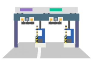 自動車ナンバープレート認識システムの運用例 有料道路